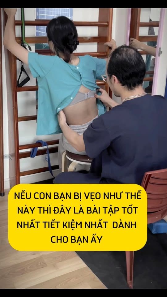 Nếu con bạn vẹo như thế này thì đây là bài tập tốt nhất
