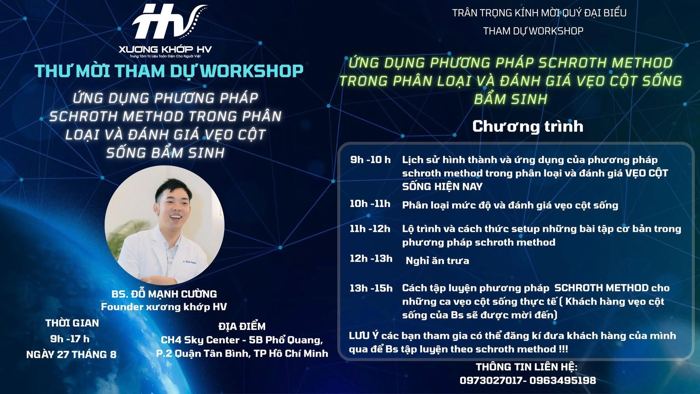 Ứng dụng Schroth trong phân loại và đánh giá vẹo cột sống bẩm sinh