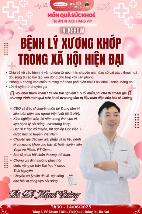 Talkshow “Bệnh lý xương khớp trong xã hội hiện đại”